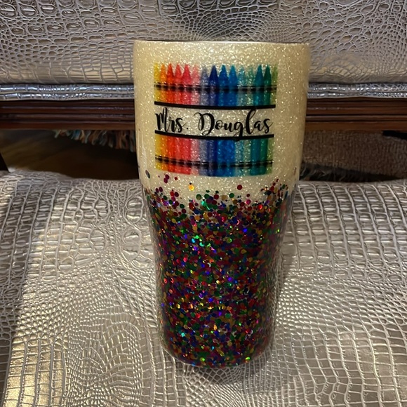 ALABAMA Glitter Tumbler with Red Accent - Picture 2 of 6